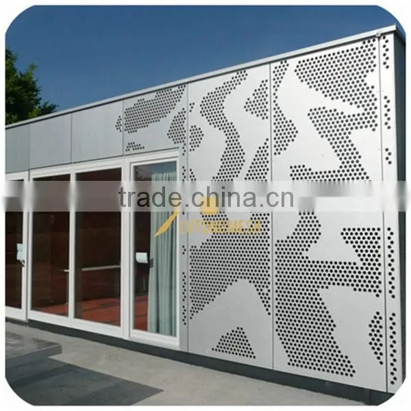 Architectural decorative perforated metal sheet mesh