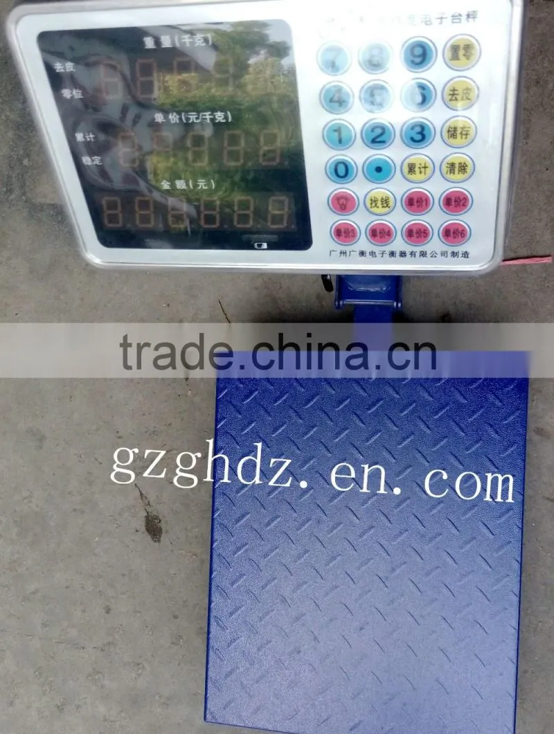 high precision LCD/LED 150kg Display Digital Platform Pricing Weight Scales
