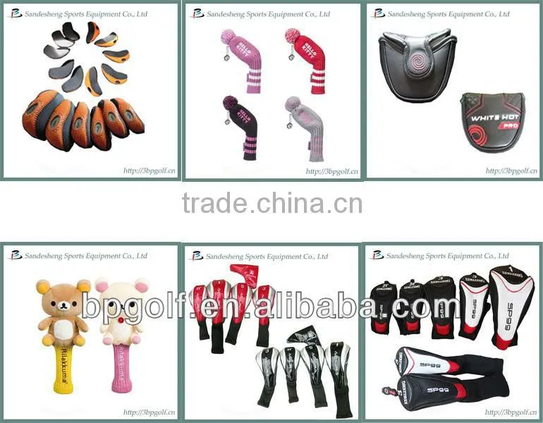 OEM POM golf knit head covers