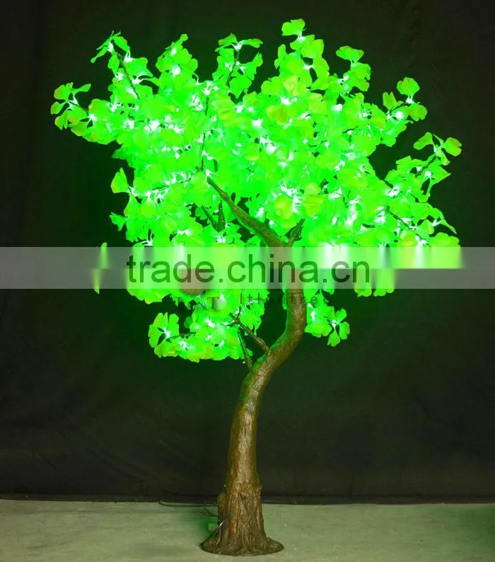 2m led ginkgo leaf outdoor tree up lights