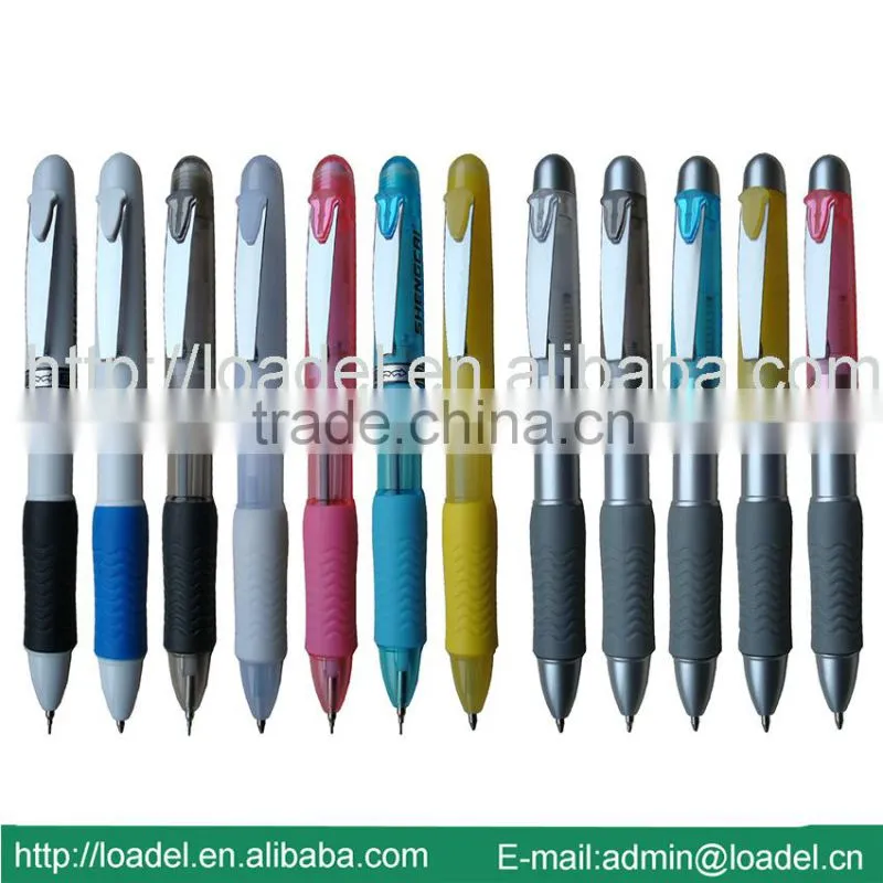 Plastic 2 in 1 pen with mechanical pencil