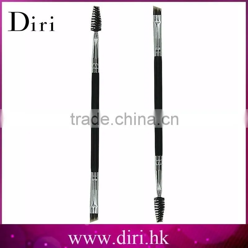 Professional single cosmetic lash brush double head makeup angled eyebrow brush