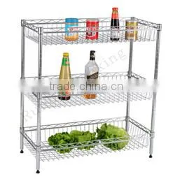 CW-20 chrome wire oven tubular shoe shelving rack