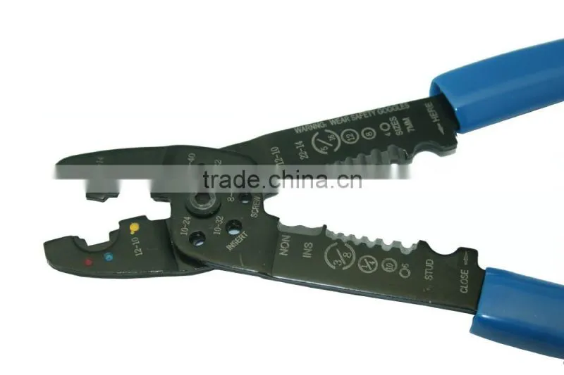 2016 Wire striper cutting plier SJ-050 with blue plastic handle