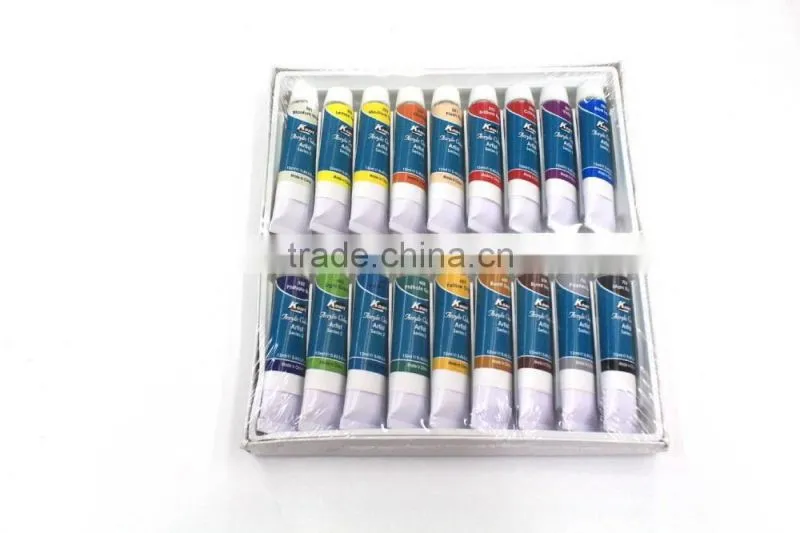 wholesale professional 18 color acrylic paint supplier