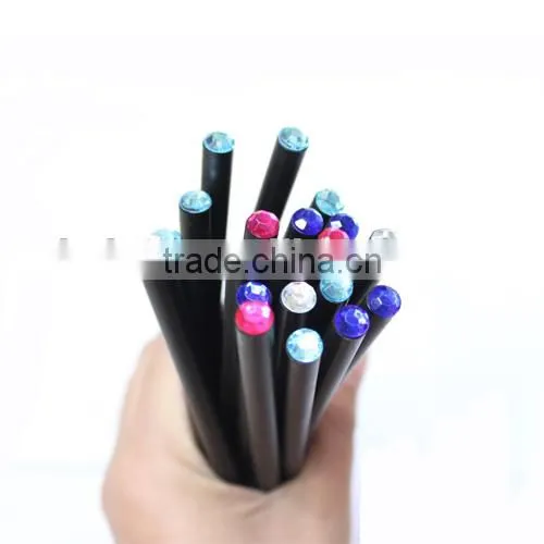 2015 new product high quanlity black wooden HB pencil