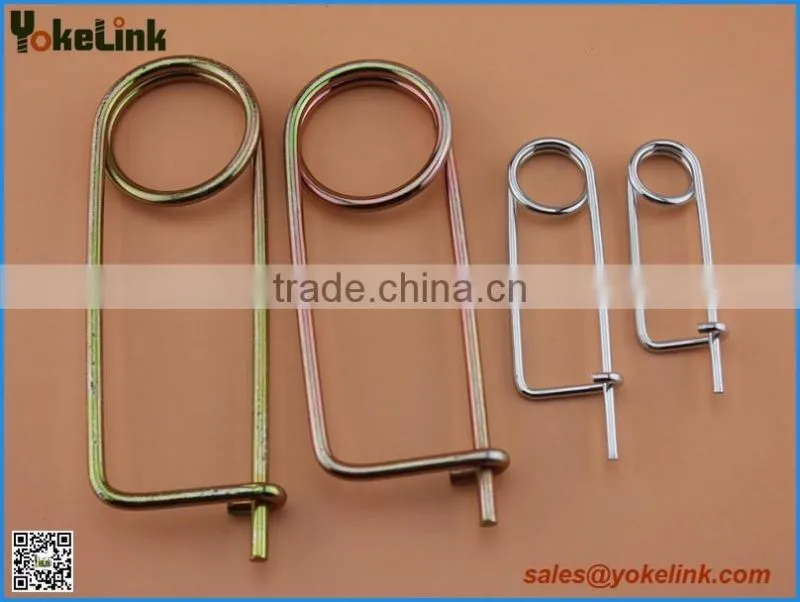 Heavy duty zinc plated wire safety pin