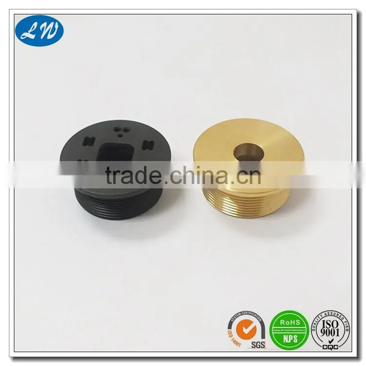C360 Brass CNC machining black coating for pushbutton switches