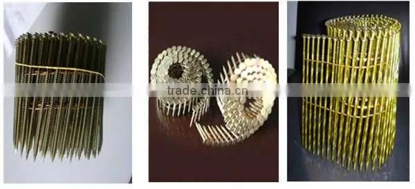 copper flat head coil nails