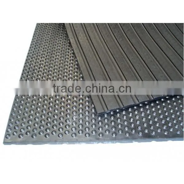 17mm x 1.22m x 1.83m thickness good quality bubble top/groove reverse rubber stable mat