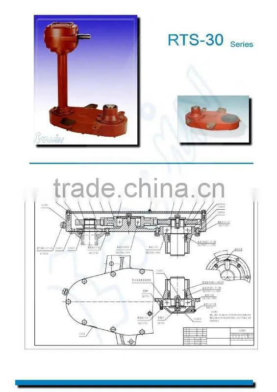 BW5531 Agricultural Gearbox for Tillage OEM High Quality Reduction