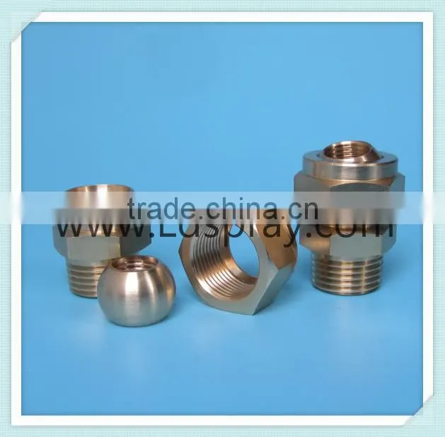 Brass adapter connect spray adjustable ball nozzle