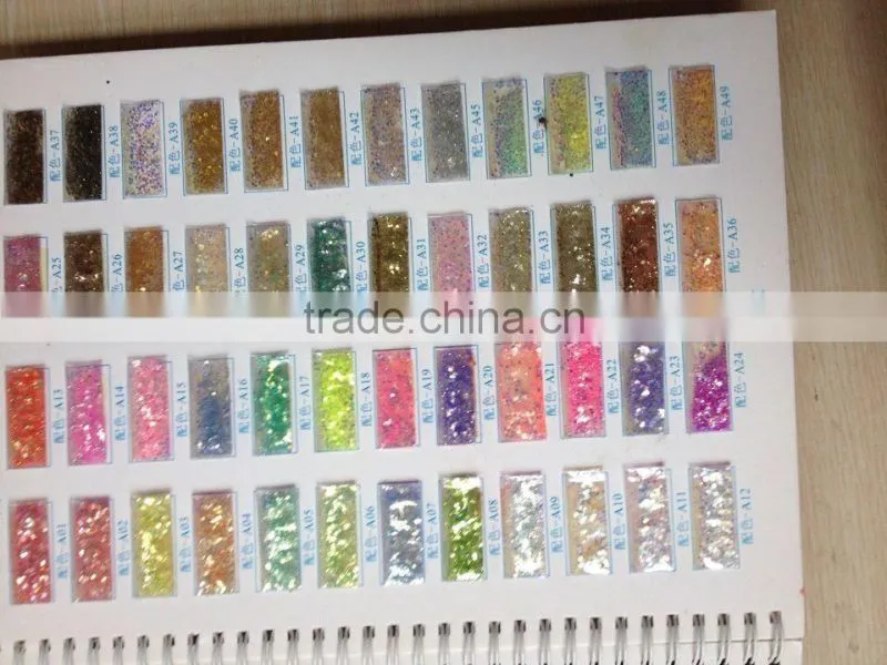 Nail art acrylic uv gel glitters powder