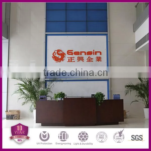 High quality 6/8/10mm U-lock 4-wall rectangular structure polycarbonate panels 600mm
