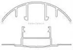 100% Bayer virgin material Polycarbonate Sheet Connector/PC U Profile /Polycarbonate Profile