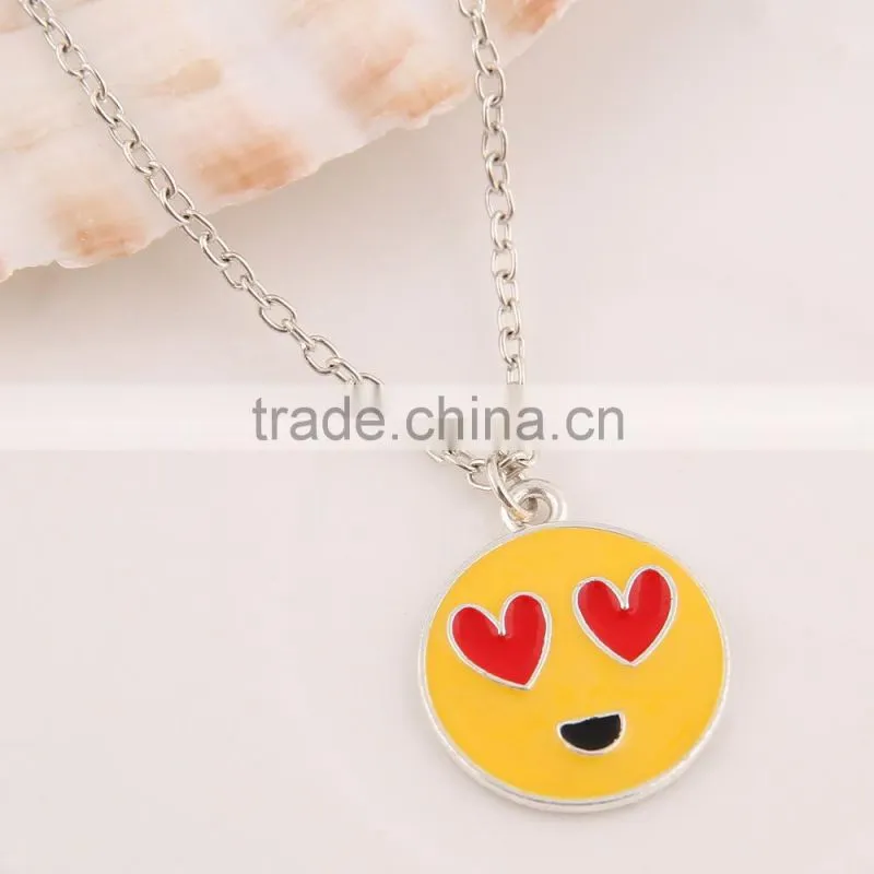 Wholesale Fashion Stainless Steel Emoji Jewelry Set 2016