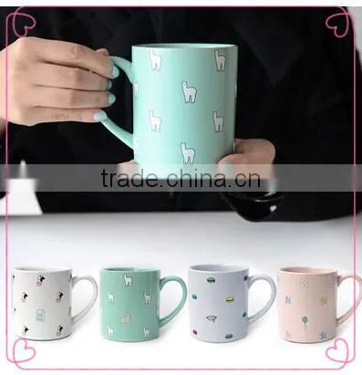 ceramic stoneware mug with embossed words