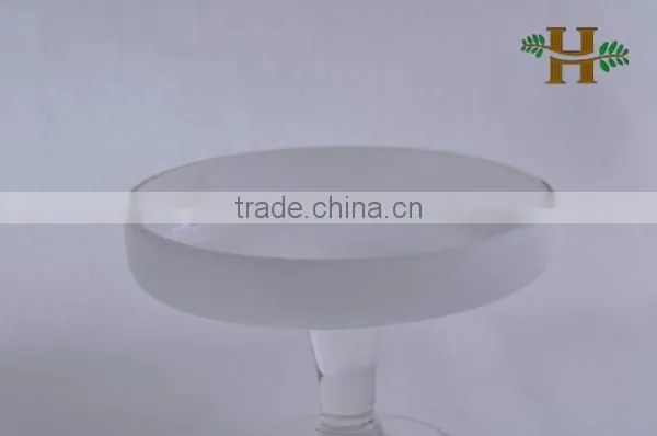 Footed White Glass Candy Plate