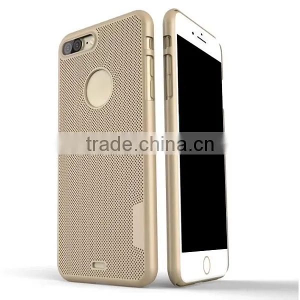 New fashion hollow cooling PC mobile phone case cover for iPhone7 7plus