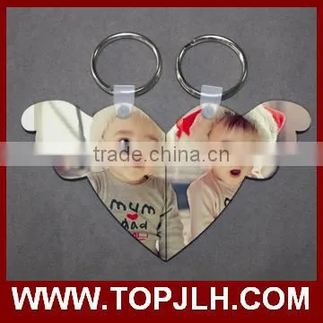 Chinese supplier new products sublimation key chain for couples gift
