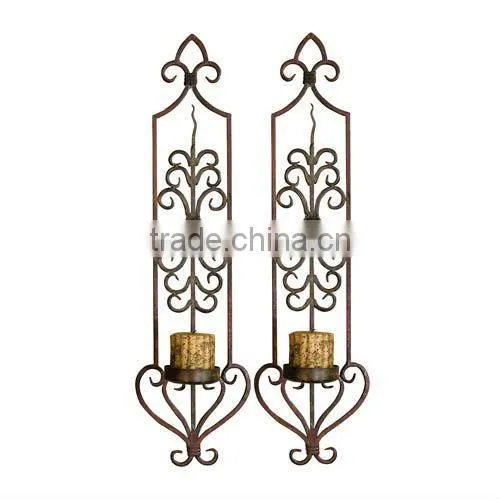 Hot Sale Metal Set Wall Candle Holder