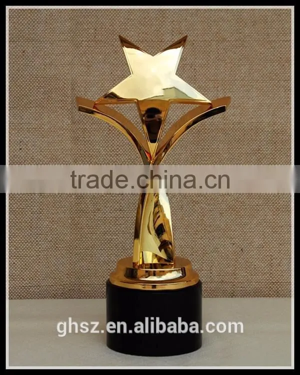 Custom 2016 new style sports souvenirs star shaped cheap metal trophy
