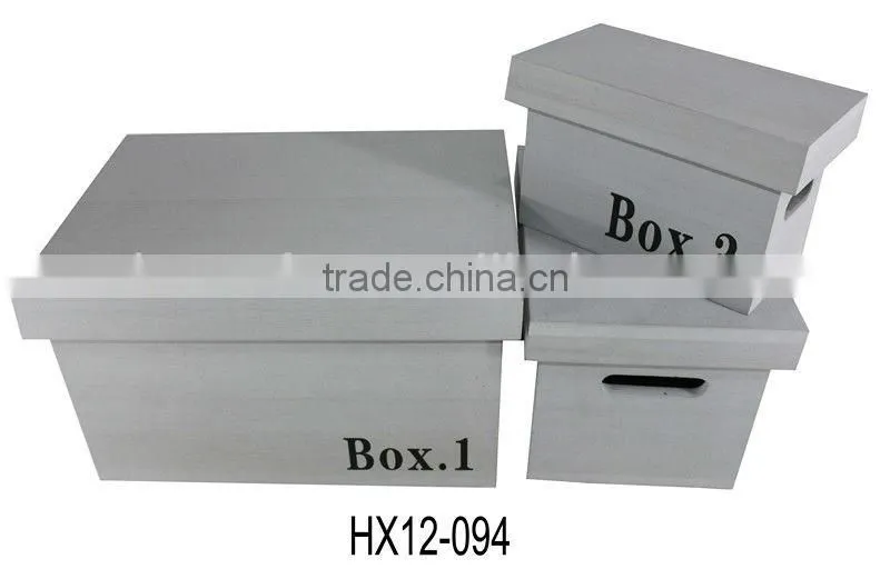 Rectangular Wooden Storage Container
