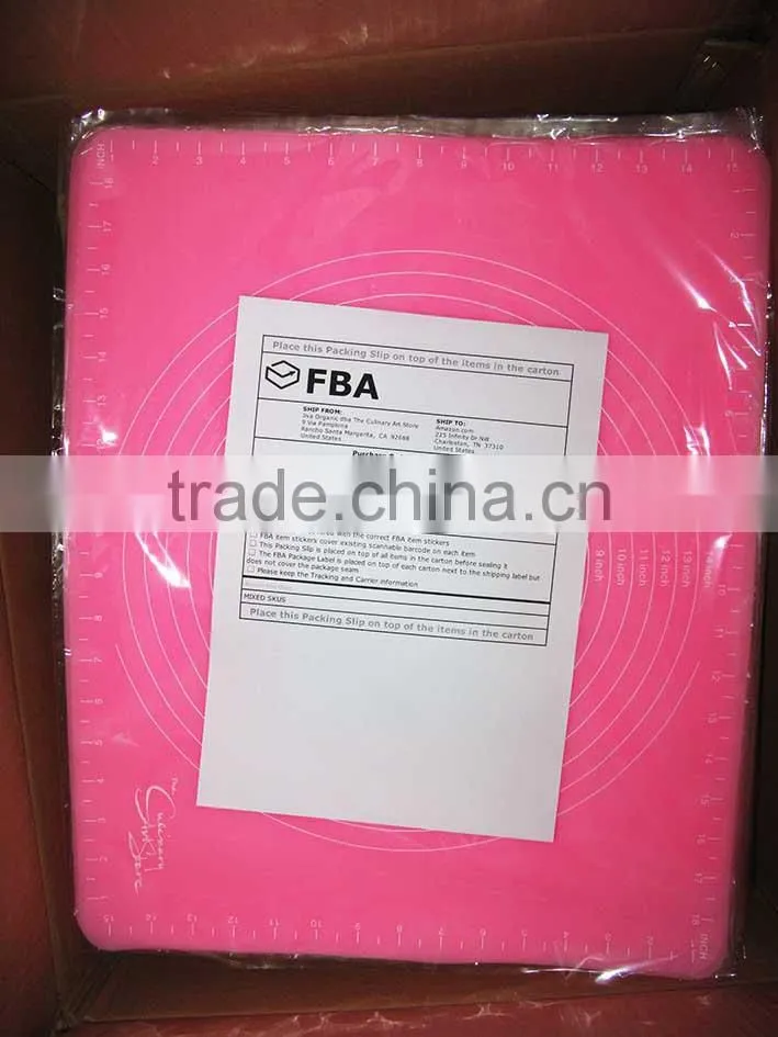 Food Grade Non-stick Silicone Dough Rolling Pad & Mat with Measurements,Silicone Baking Mat