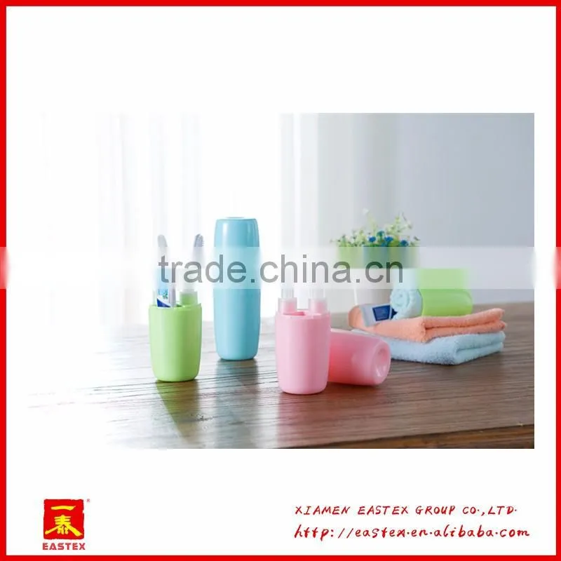 hot sell good quality Plastic toothbrush case portable travel toothbrush case can hold shower gel shampoo
