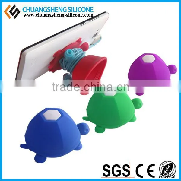 Quite fashion mobile phone cable holder, silicone clip,table cable keeper