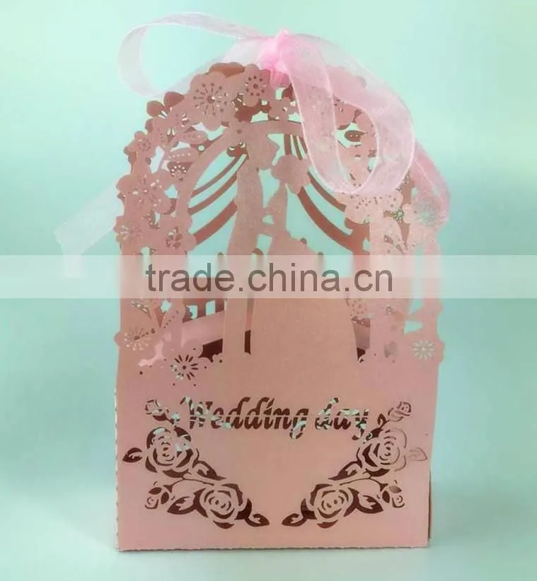 foldable sweet wedding candy box romantic paper wedding box