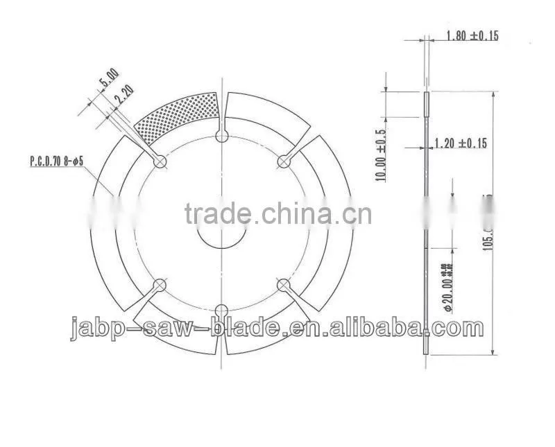 Order range diamond saw blade