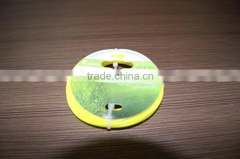 yellow round nylon trimmer line