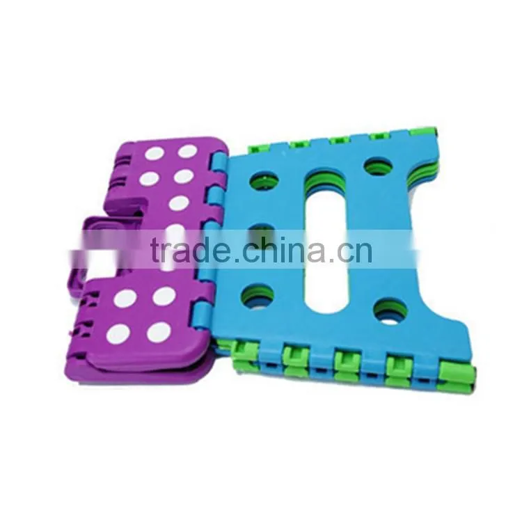 Black Plastic Folding Step Stool for Kids