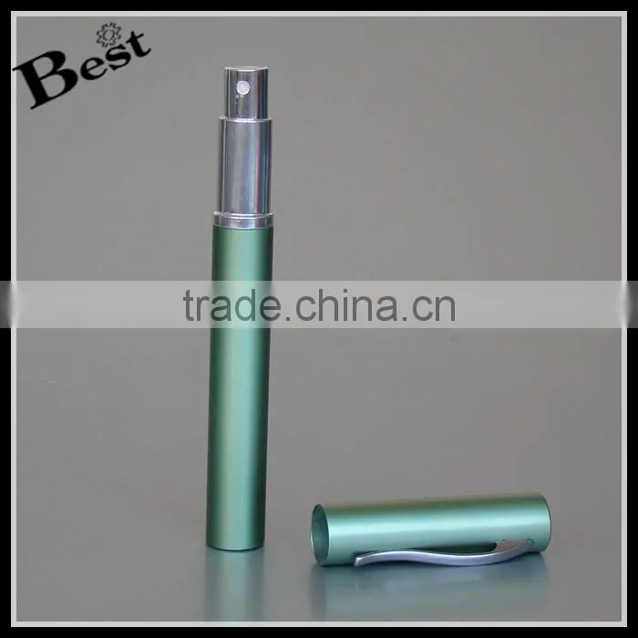 hot selling cosmetic mini perfume spray bottle pen shape perfume spray bottle blue round pen spray perfume bottlle