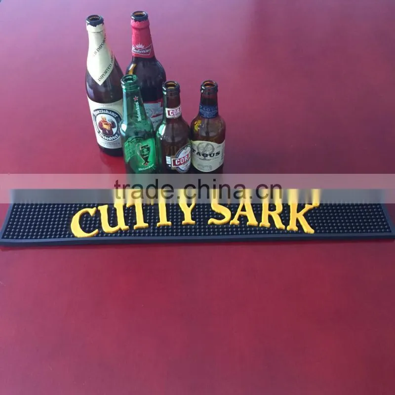 3D Factory Supply PVC Rubber Beer Mat Bar Drip Mat