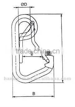 Stainless Steel 316 Spring Marine Wire Delta Wire Snap Hook