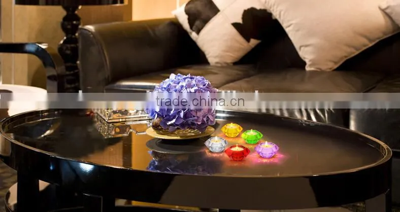 Home Decoration Romantic Wedding Birthday Dinner Crystal Glass Candlesticks