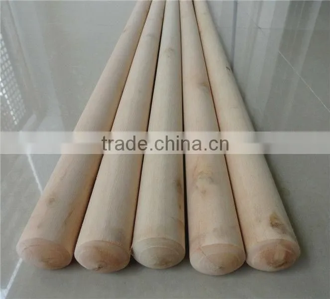 round wooden snow shovel handle