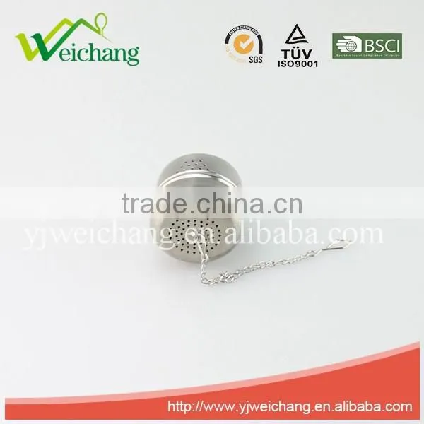 WCZ118 Good quality Hot sale 304 material Mesh Tea Ball Tea Infuser Tea Strainer Long chain