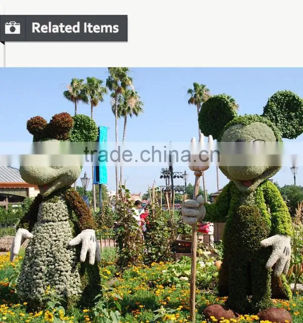 Hot sale new design artificial milan grass animal boxwood for decoration