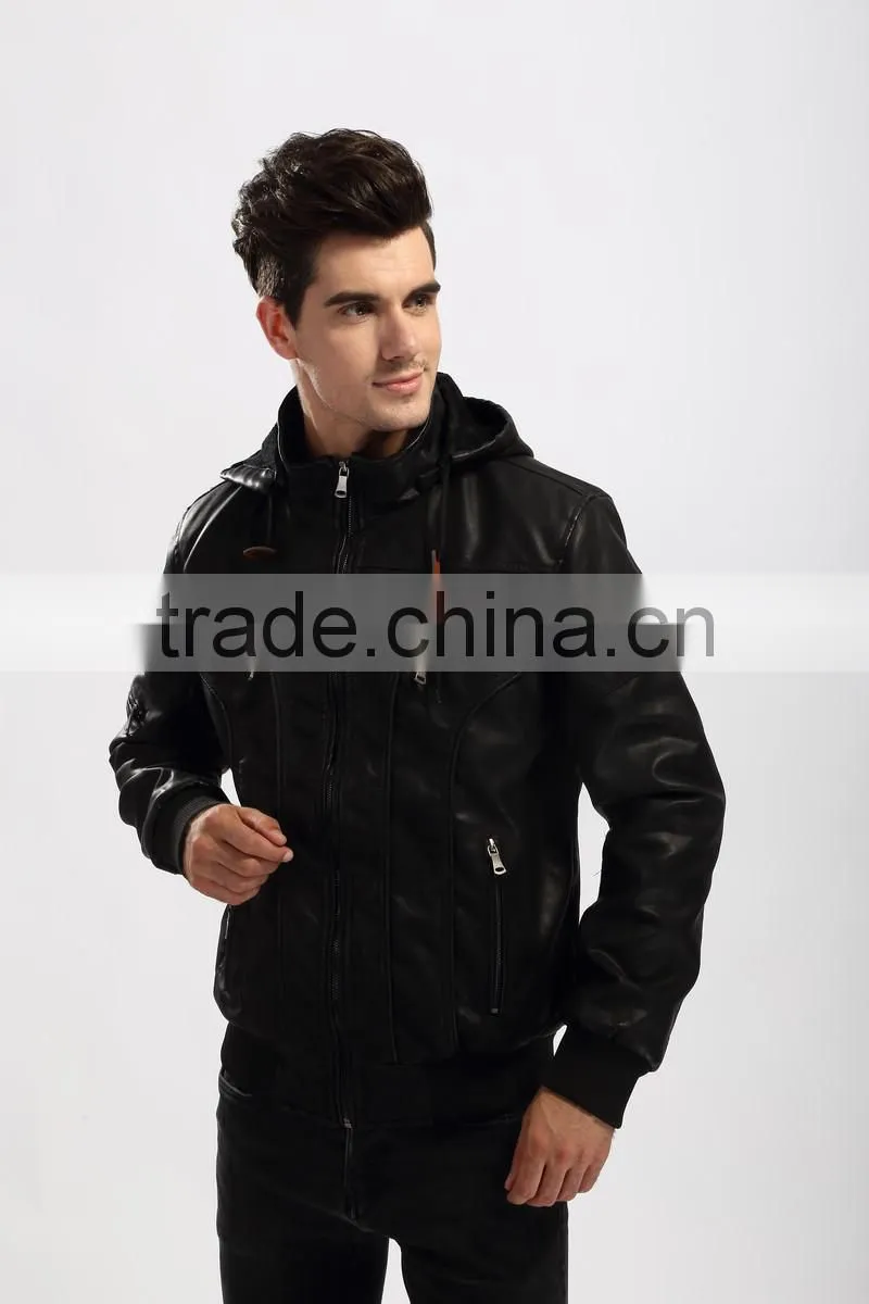Fashion New Style Motorcycle Leather Jacket Men