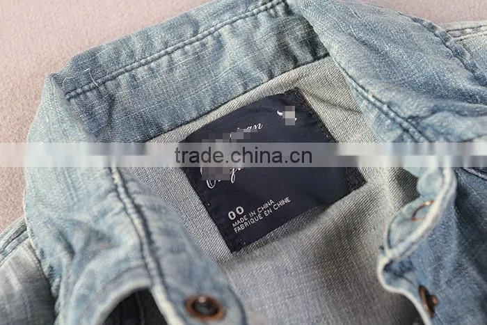 Women denim shirt/blouse, long sleeve shirt/blouse, Women vintage denim shirt/bouse, stone washed denim shirts/blouse