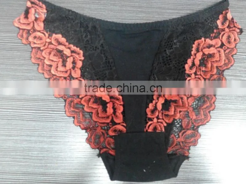 Black Lace Sexy panty /Ladies cotton Underwear
