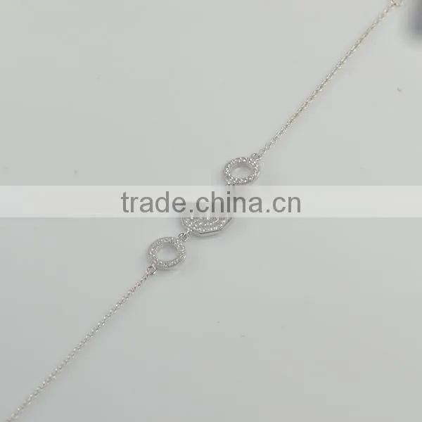 2014 Hot Sale Polygon Silver Bridal Jewelry Sets