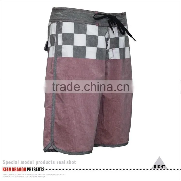 T/C Spandex Beach Shorts Soft Mens Swimwear Plus Size Swimming Trunks