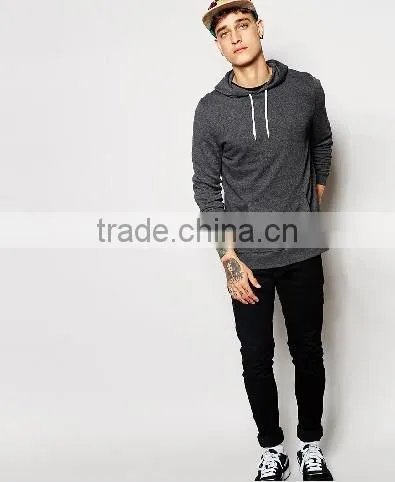 2015 fashion simple design mens sweatshirt extra long