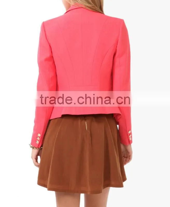 Pleated Pocket Blazer