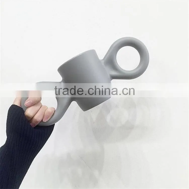 Ins hot sale plastic cup big ear mug candy cups Ins hot style in the Nordic beauty big ear cup children baby baby learn to drink