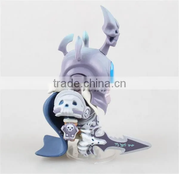 (Hot!!) World of warcraft PVC figure Q version action figure set of 4pcs WOW Zeratul/Diablo/Kerrigan/Arthas Q version model toy